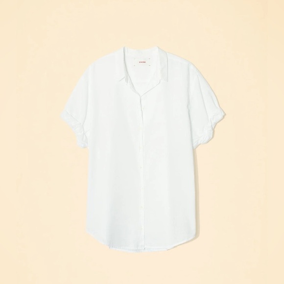 Xirena White Cotton Channing button down Shirt Size small - Picture 3 of 11
